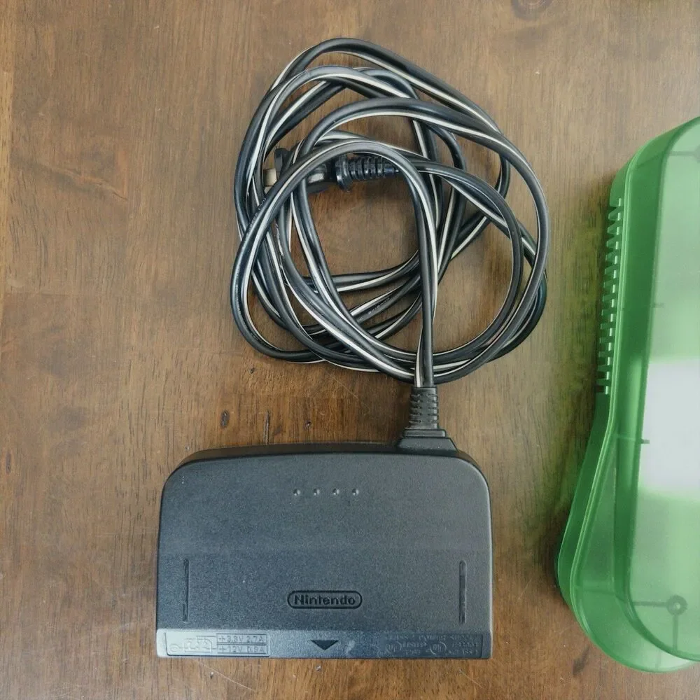 Nintendo 64 N64 Jungle Green Console, Controller, Games, Expansion Pak Cleaned